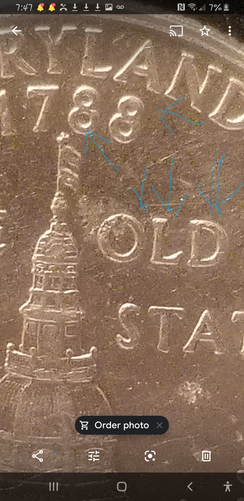 2000-Maryland-State-50c-State-Dome-Missing-Psrts?