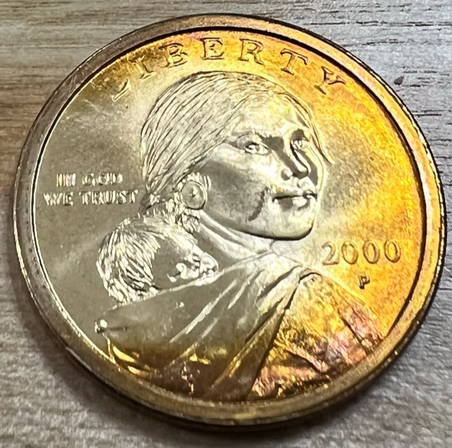 Toning-On-A-Modern-Coin?-2000-P-Sacagawea-$1-Coin