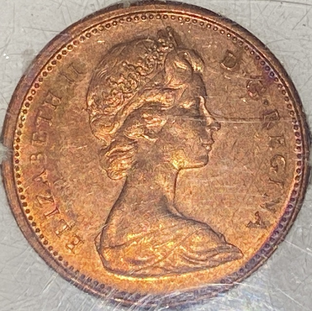 1965-Rainbow-Canadian-Pennies