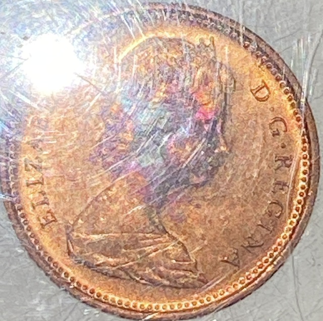 1965-Rainbow-Canadian-Pennies
