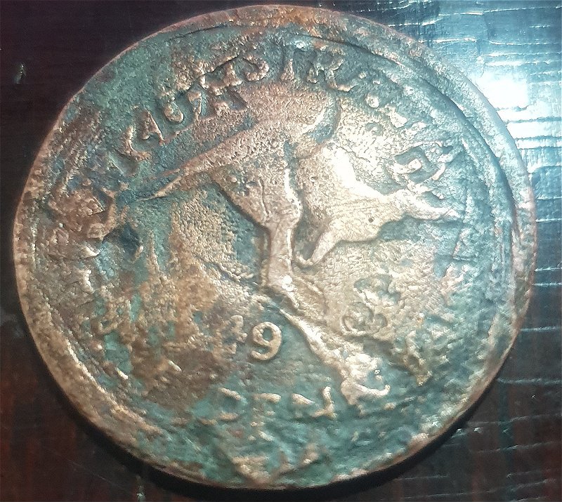 1949-Half-Penny-Multiple-Brockage-Errors