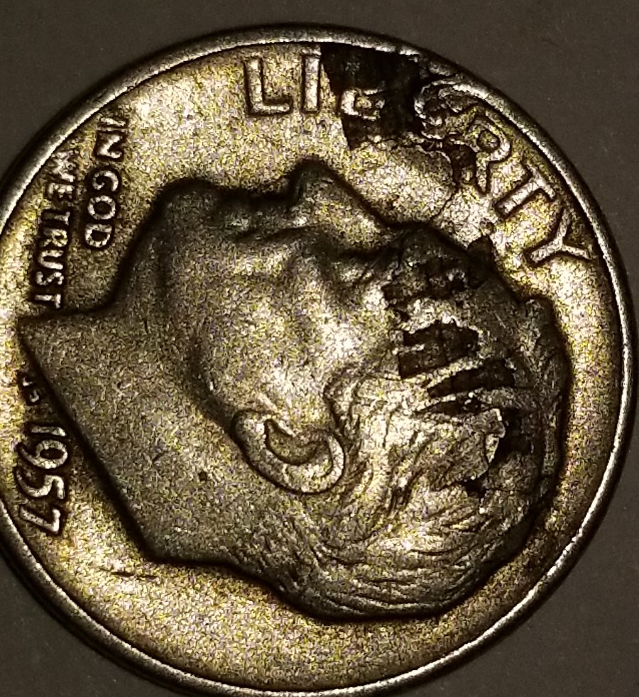 1957-Silver-Dime-Error