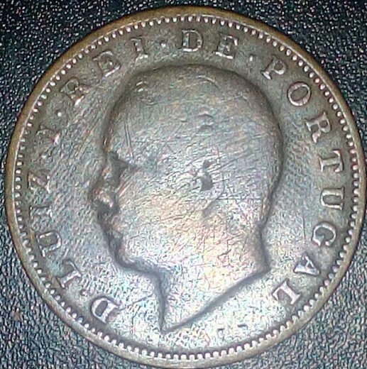 1884-Xx-R�is-Portugal-Struck-Through-Cloth?