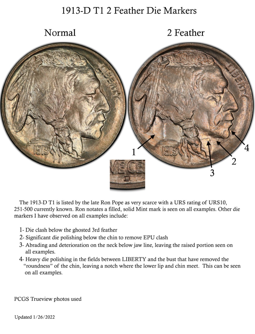 1913-D-T1-2-Feather-Buffalo-Nickel