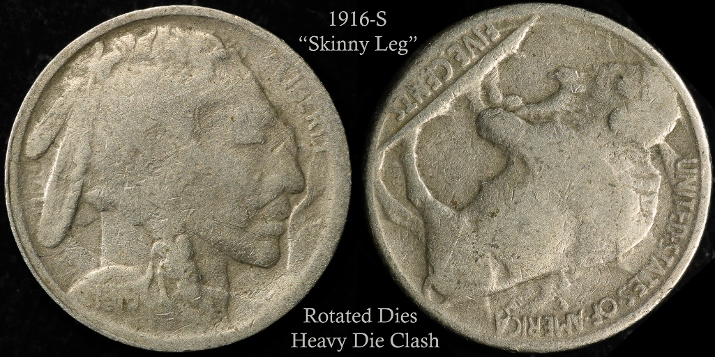 Extreme-Rotated-Clashed-Die-1916-S-Buffalo-Nickel-Counterfeit
