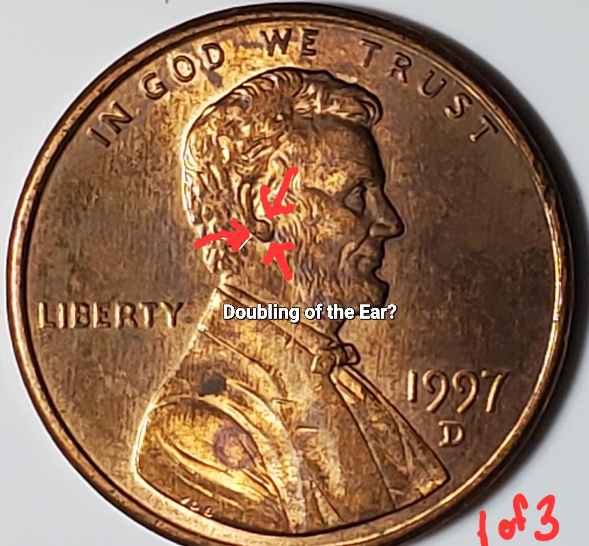 1997-D-Lincoln-Cent-Double-Ear?-Good-Condition