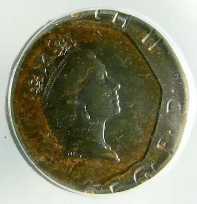 1990-British-20-Pence-On-Foreign-Planchet