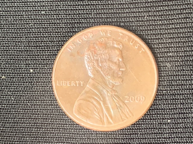 2009-Unique-Penny-With-A-Rare-Back-Photo