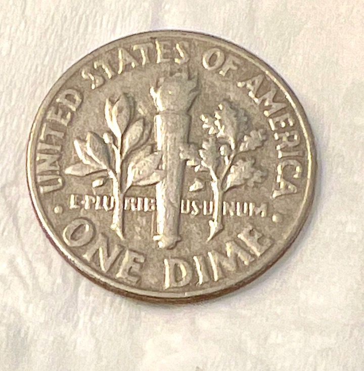 Strike-Through-Or-Aftermarket-Error?-1970-Dime