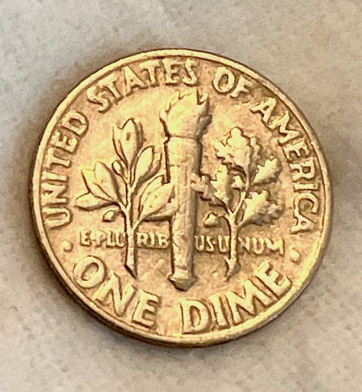 Strike-Through-Or-Aftermarket-Error?-1970-Dime