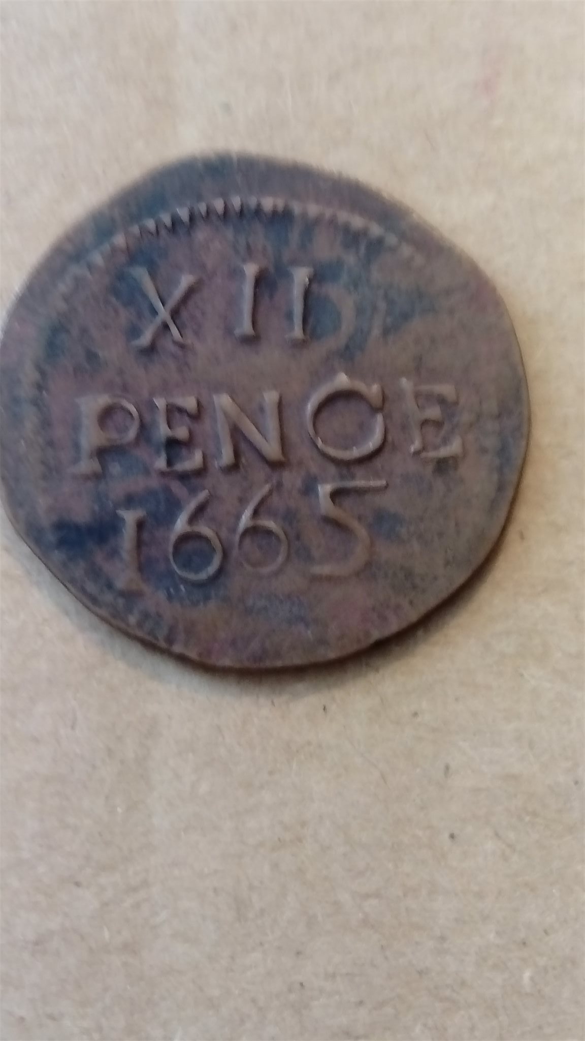 XII-Pence-1652-British-Or-Early-American-Token?