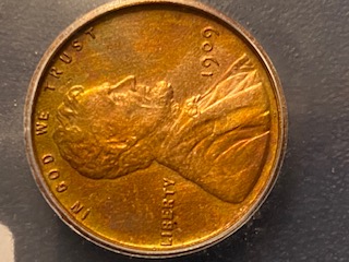 1909-VDB-Penny-Red/Brown,-Colorful-Toning