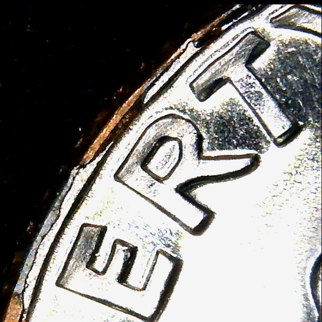 1965-SMS-Roosevelt-Dime-Cam/Rim-Cracks