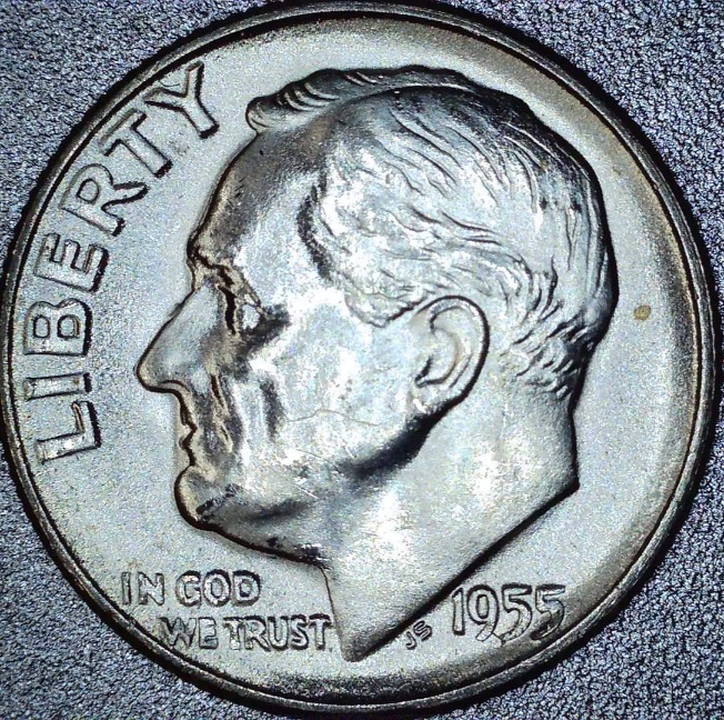 1955-S-Roosevelt-Dime-DDO-Hot-Lips-Error