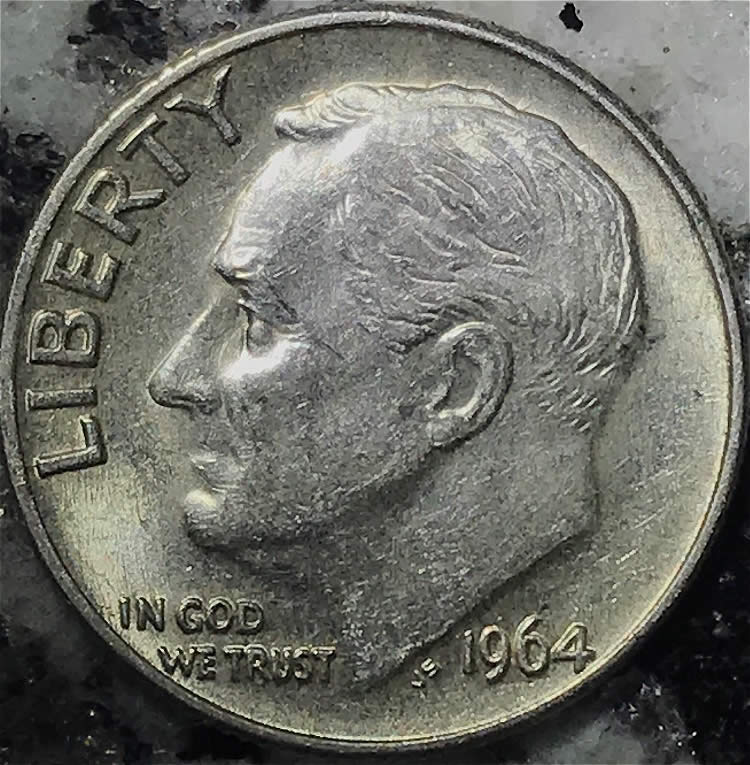 Nice-Clash-On-A-1964-D-Dime!