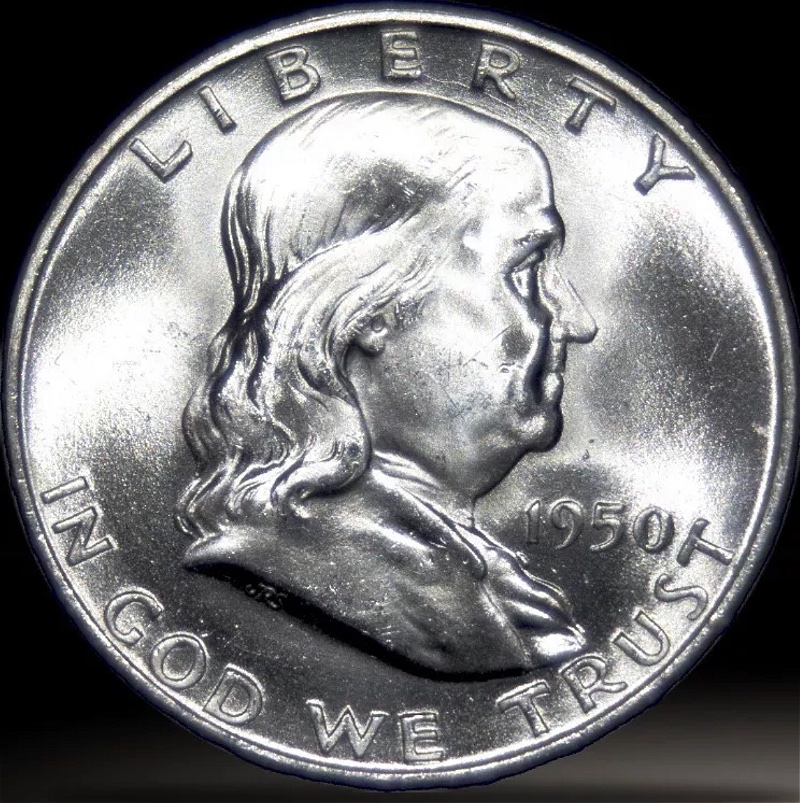 1950-D-Franklin-Half-For-Grade