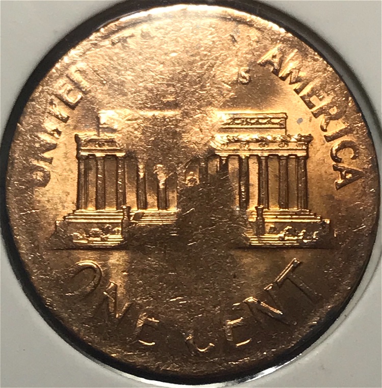 Lincoln-Memorial-Cent,-No-Date,-Split-Planchet?
