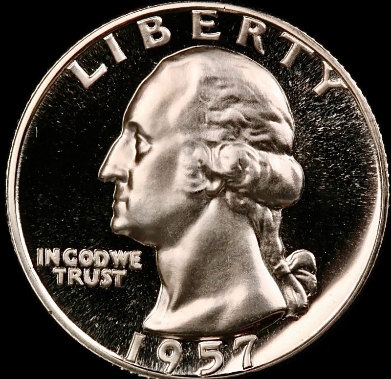 1957-Proof-Washington-Quarter-For-Grade.