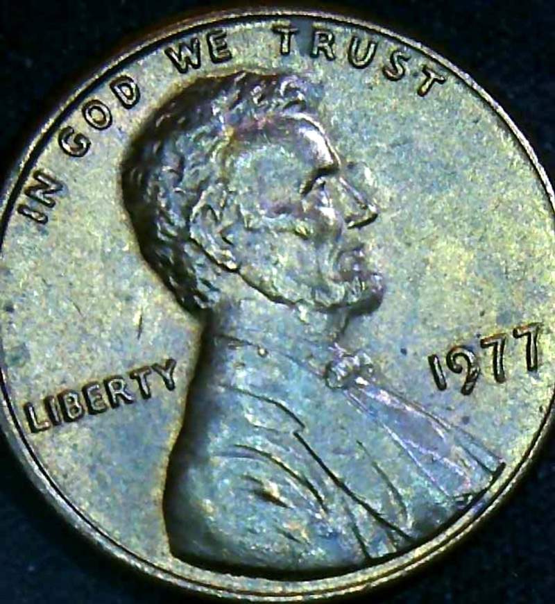1977-Lincoln-Cent-With-?-Embedded-Wire?
