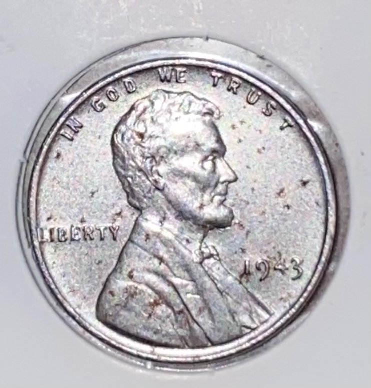 Small-Rust-Spots-On-Unc-1943-Steel-Penny