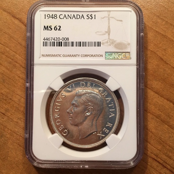 1948-Canada-Dollar,-NGC-MS-62---Subjectivity-&-Price-Question
