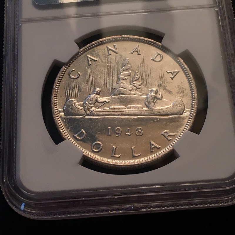 1948-Canada-Dollar,-NGC-MS-62---Subjectivity-&-Price-Question