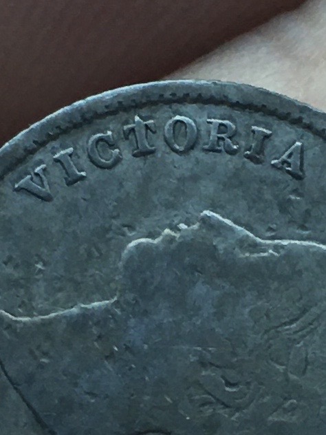 1870-5-Cent---Strange-T-In-Victoria