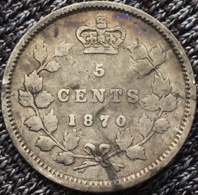 1870-5-Cent---Strange-T-In-Victoria