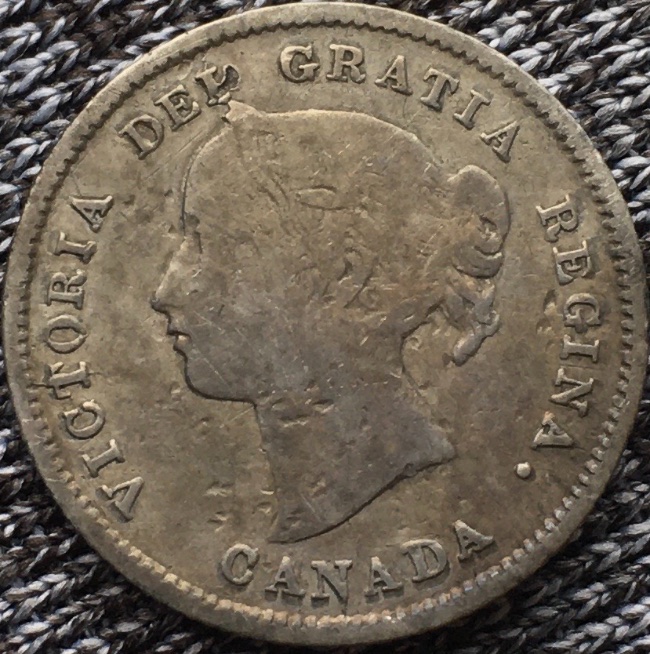 1870-5-Cent---Strange-T-In-Victoria