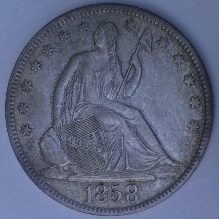 1858-P-Seated-Liberty-Half-For-Grading-Opinions