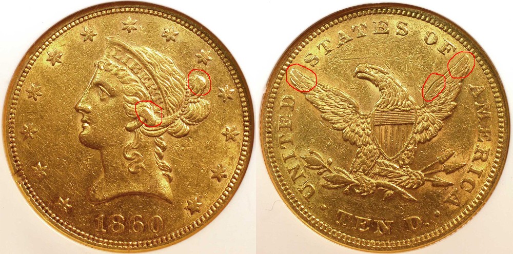 1860-Liberty-Eagle-For-Grade-And-Comment