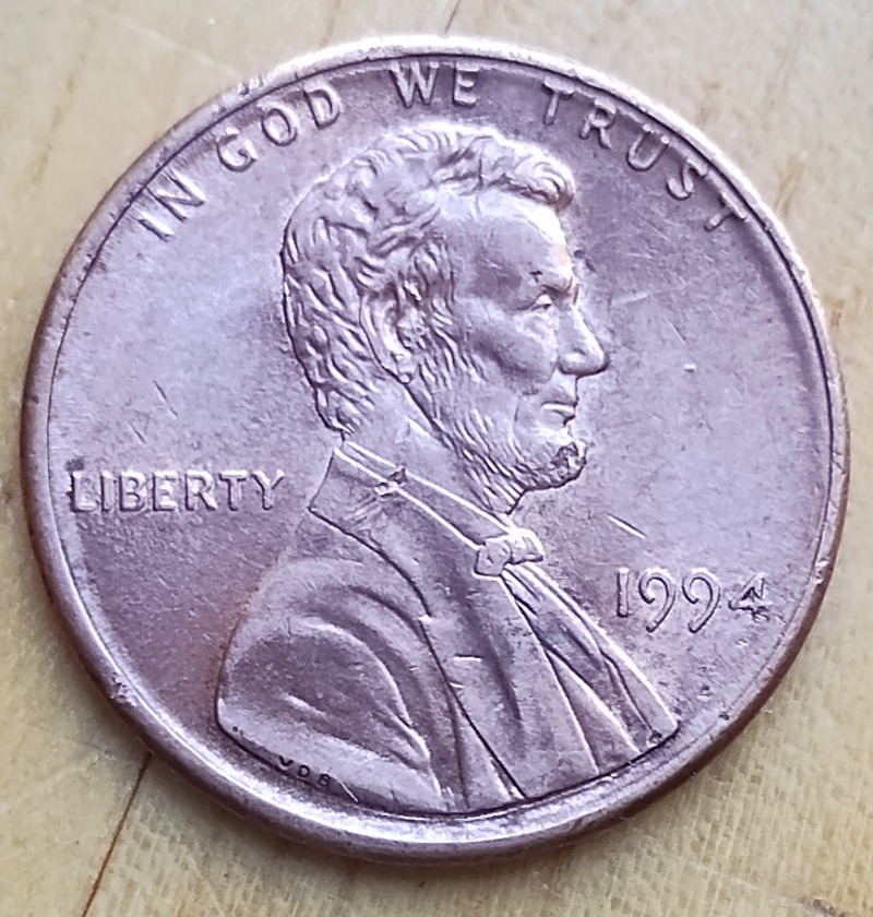 1987-D-And-1994-Penny-With-Same-Error
