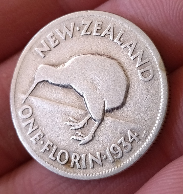 1934-New-Zealand-Florin---Low-Weight