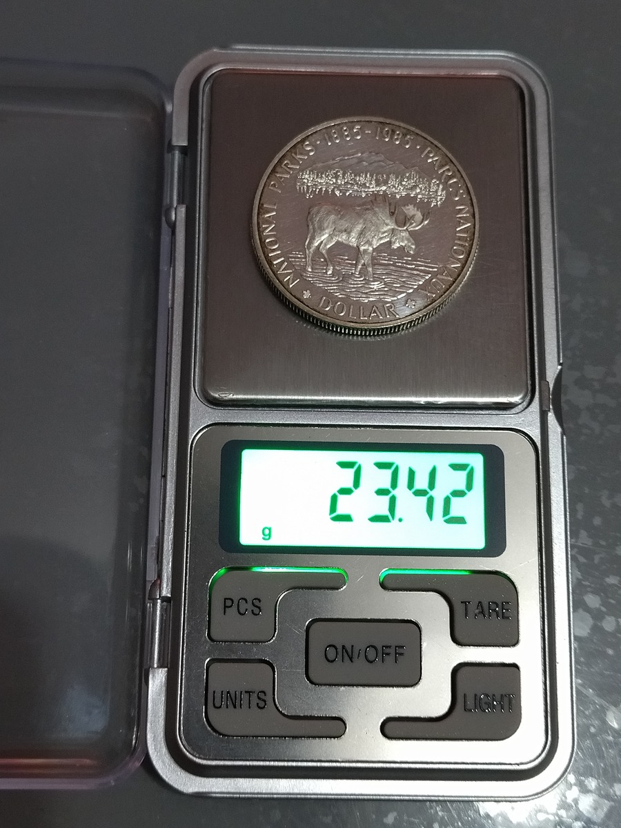 Silver-1-Dollar-1985-Canada-National-Parks-Proof---Heavier-Weight