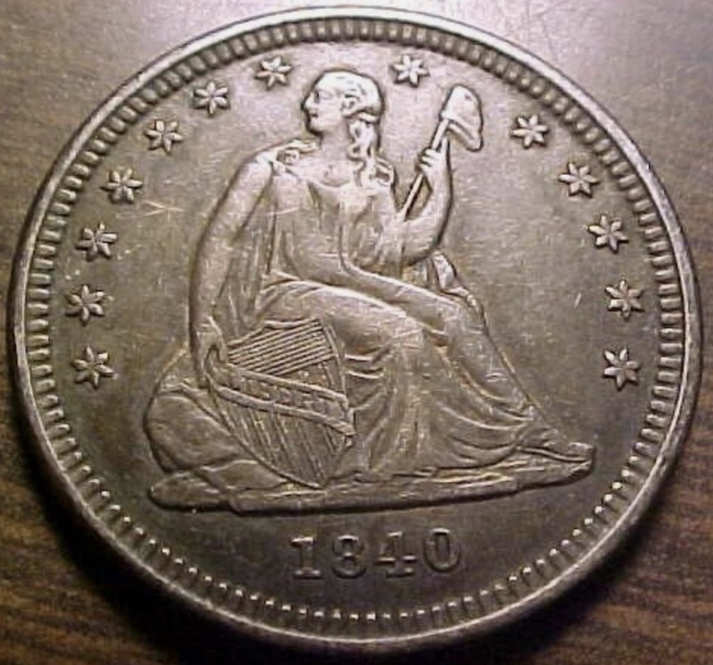 1840-O-Seated-Liberty-Quarter