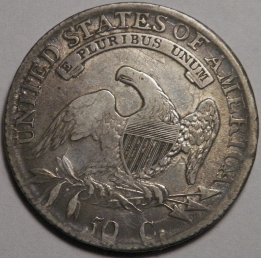 1814-Capped-Bust-Half-O-108A--E-Over-A---Keep-Or-Return,-What's-Your-Vote?