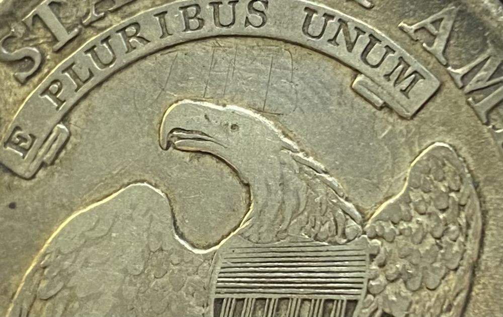 1814-Capped-Bust-Half-O-108A--E-Over-A---Keep-Or-Return,-What's-Your-Vote?