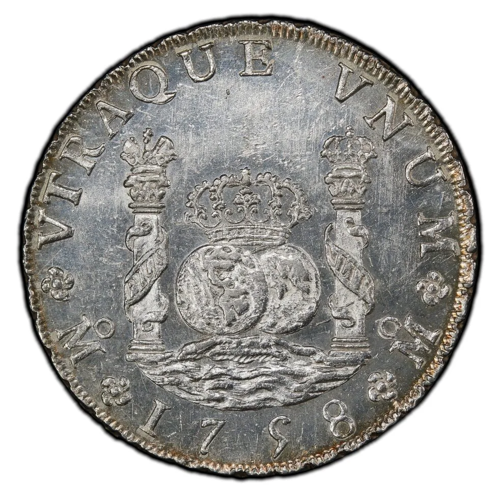 1758-Mexican-Pillar-8-Reales-You-Vs-PCGS