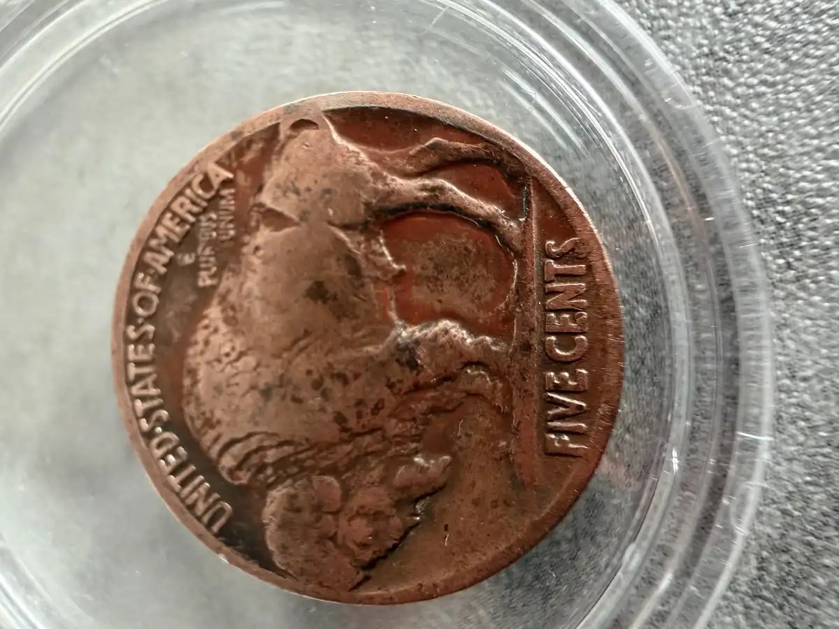 Copper--1935-Buffalo-Nickel