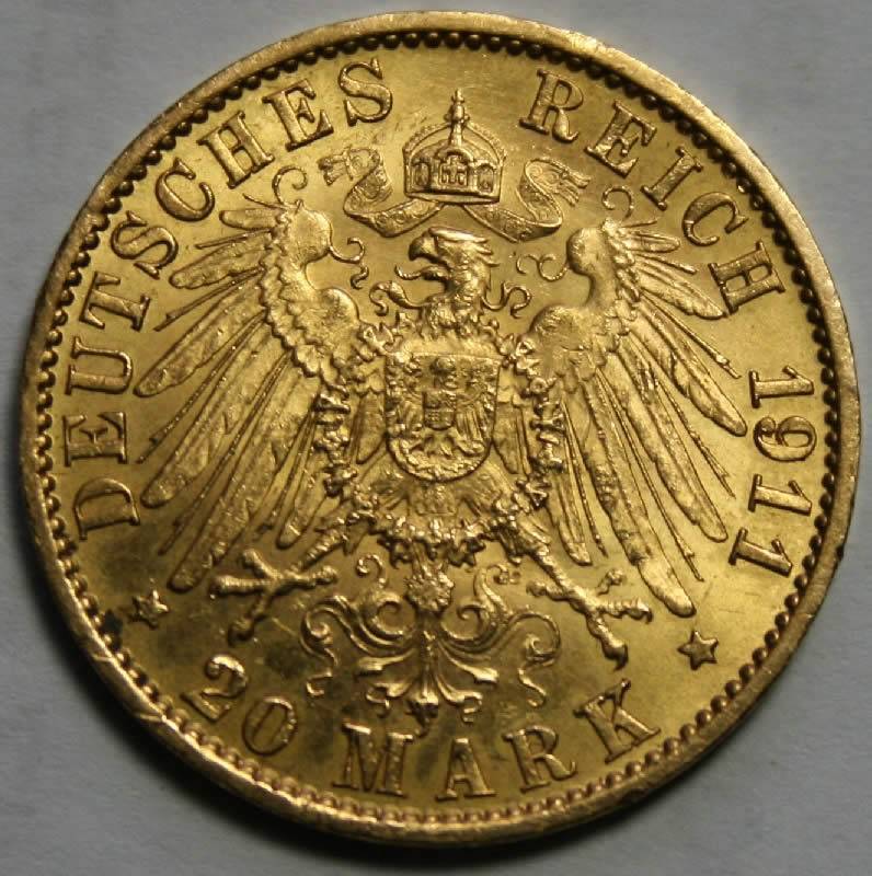 20-Mark-Hessen-Germany-1911