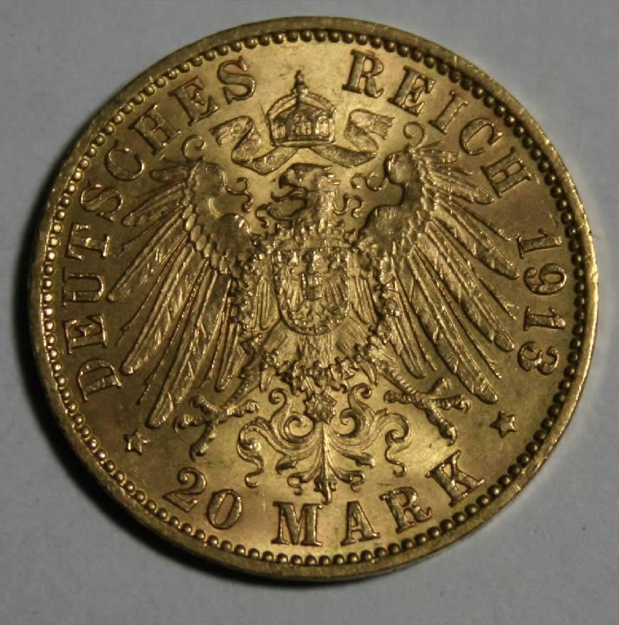20-Mark-Hamburg-Germany-1913