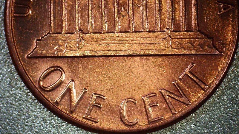 1985-P-Lincoln-Cent-With-A-Long-Die-Crack