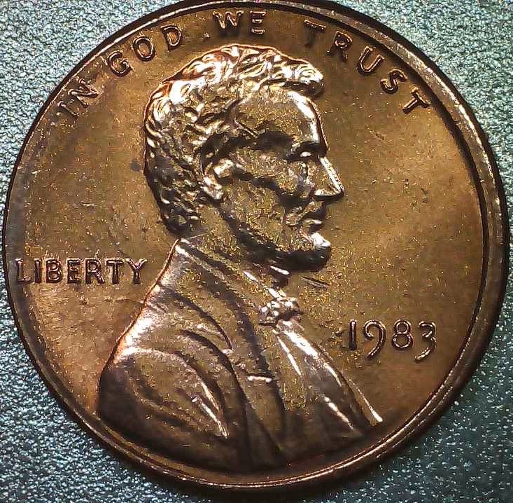 1983-P-Cent-W/Die-Crack-On-Reverse