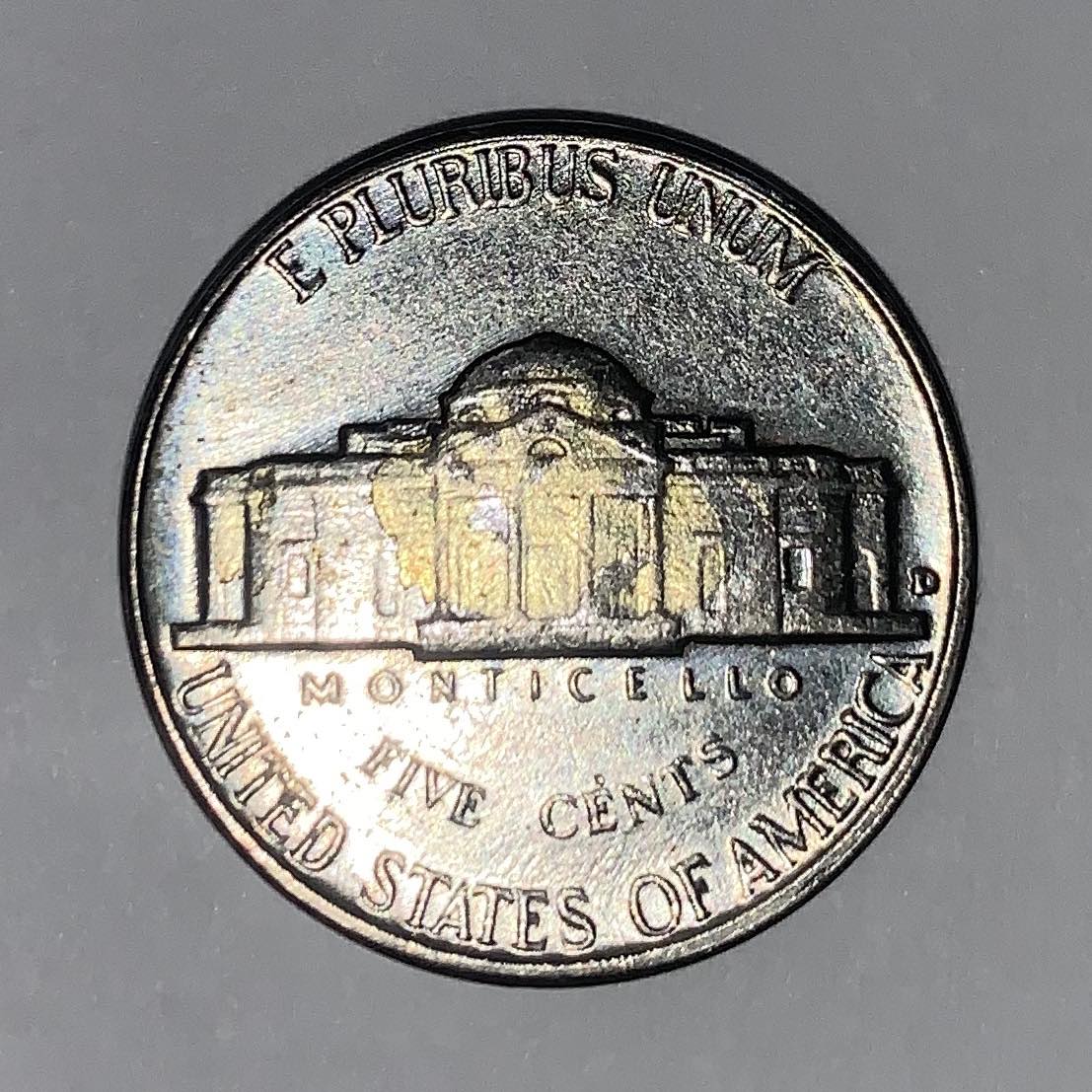 1959-D-Jefferson-Nickel-Struck-Through-Gold-Flake?-Grease?