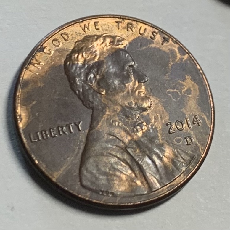 2014-D-Lincoln-Cent-Plating-Error-Or-PMD/Ed?