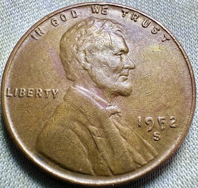 1952-S-Lincoln-Cent--Spike-Head,-Die-Crack-