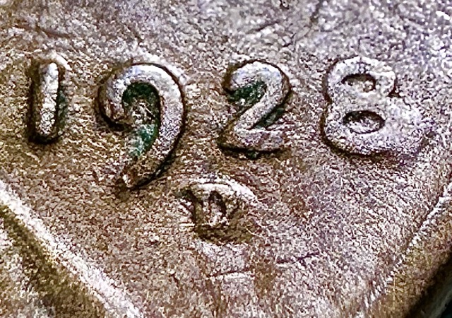 1928-D-Lincoln-Wheat-Cent--Spike-Head,-RPM,-Lam,-DDD,-Die-Chip-