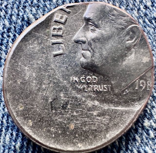 198?-Roosevelt-Dime--Off-Strike-