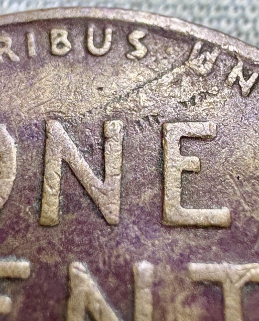 1946-Lincoln-Wheat-Cent--Die-Chip+lam-