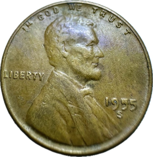 1955-S-Lincoln-Cent---Die-Chip